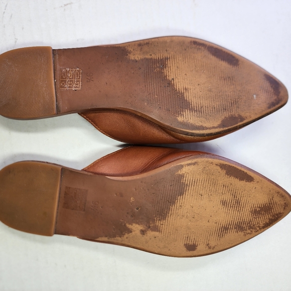 🌸Madewell Emilia Brown Leather Mules 9.5 - Picture 6 of 8